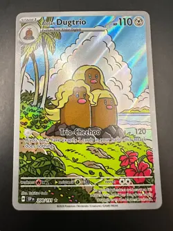Pokemon TCG Alolan Dugtrio 208/191 Illustration Rare Surging Sparks - Image 1