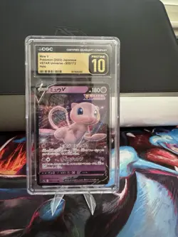 Pokemon Company CGC Pristine 10 Mew V 053/172 S12a Holo JPN 2022 DR - Image 1