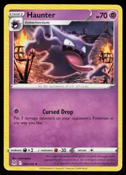 Haunter 065/196 Uncommon Lost Origin Pokemon Near Mint - Image 1
