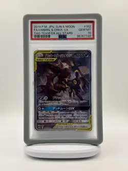 Umbreon & Darkrai GX 182/173 TAG TEAM GX All Stars SR PSA 10 Gem Mint Japanese - Image 1