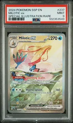 Milotic ex 237/191 SIR Alt Art Surging Sparks Pokemon TCG PSA 9 Mint - Image 1