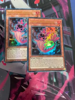 YUGIOH - SNAKE EYES POPLAR X2 - ULTRA RARE - 25LP - NM/LP - Image 1