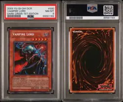 2003 Yu-Gi-Oh! Vampire Lord DCR-000 Dark Crisis 1st Edition Secret Rare PSA 8 - Image 3