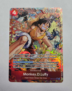 One Piece Monkey D Luffy Op16-015 SR Alt Art Foil NM - Image 1