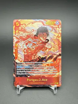 One Piece Tcg Portgas.D.Ace Alternate Art OP16-118 The Time of Battle Foil SEC - Image 1