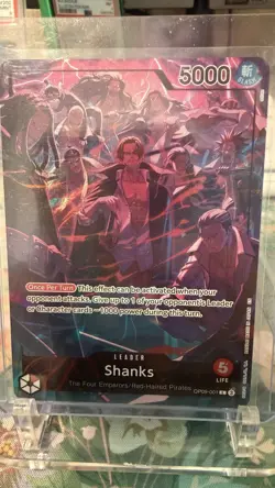 OP09-001 Shanks (2nd Anniversary Alt) ONE PIECE- MINT English - Image 1