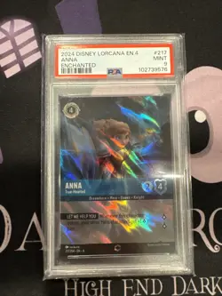 2024 DISNEY LORCANA EN 4-URSULA'S RETURN ENCHANTED ANNA - TRUE-HEARTED PSA 9 - Image 1