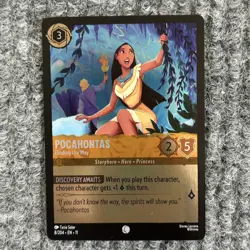 Disney Lorcana Winterspell Pocahontas Finding the Way 8/204 Foil - Image 1
