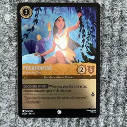 Disney Lorcana Winterspell Pocahontas Finding the Way 8/204 Foil - Image 2