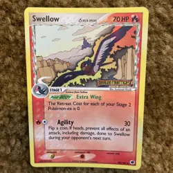 Swellow 40/101 Delta Species Dragon Frontiers Reverse Holo Pokemon Card TCG - Image 1