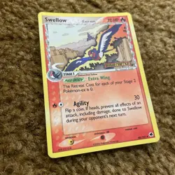Swellow 40/101 Delta Species Dragon Frontiers Reverse Holo Pokemon Card TCG - Image 2