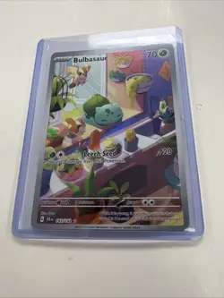 Pokemon TCG Bulbasaur Stellar Crown Illustration Rare Card 143/142 Sv07 NM - Image 1