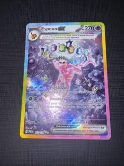 Espeon EX 155/131 Prismatic Evolutions Holo Card English, Near Mint Condition - Image 3