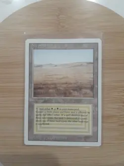 MTG - Revised (1994) - Savannah - Long Crack In The Midle Of The Card. - Image 1