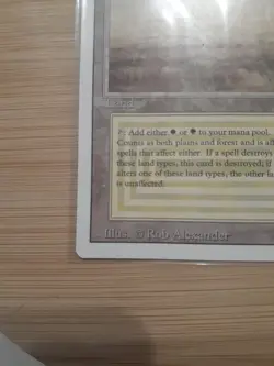 MTG - Revised (1994) - Savannah - Long Crack In The Midle Of The Card. - Image 5