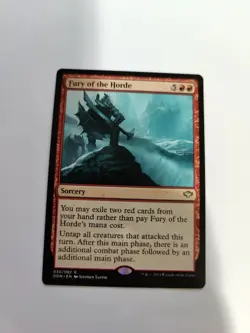 Fury of the Horde: MtG Magic Duel Decks Speed vs Cunning RARE 030/082 Card 2014 - Image 1