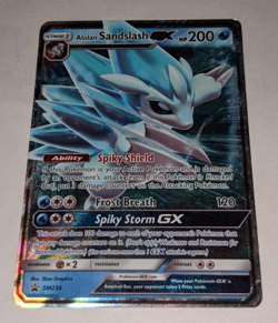 Pokemon Alolan Sandslash GX SM236 Holo Black Star Promo Card TCG RARE - Image 1