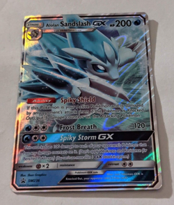 Pokemon Alolan Sandslash GX SM236 Holo Black Star Promo Card TCG RARE - Image 2