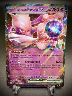 💫💫Pokemon Ascended Heroes-Team Rocket s Mewtwo ex-079/217-Double Rare💫💫 - Image 1