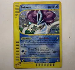 Suicune H25/H32 Aquapolis e-reader Holo Rare Legendary Pokemon TCG Heavy Played - Image 1
