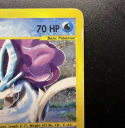 Suicune H25/H32 Aquapolis e-reader Holo Rare Legendary Pokemon TCG Heavy Played - Image 3