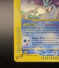 Suicune H25/H32 Aquapolis e-reader Holo Rare Legendary Pokemon TCG Heavy Played - Image 5