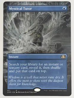 (Normal) Mystical Tutor (Borderless) (0421) Dominaria Remastered NM - Image 1