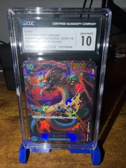 One Piece CCG Kaido OP05-118 Alt Art CGC 10 Japanese - Image 1