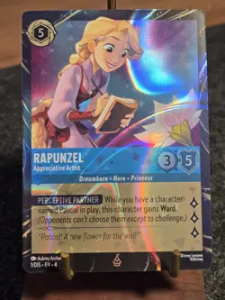 Disney Lorcana Rapunzel Appreciative Artist Enchanted Foil EN Promo - Image 1