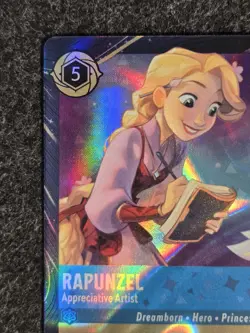 Disney Lorcana Rapunzel Appreciative Artist Enchanted Foil EN Promo - Image 3