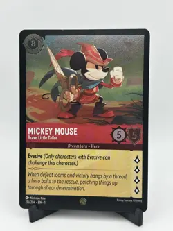 Disney Lorcana Mickey Mouse Brave Little Tailor 115/204 First Chapter Cold Foil - Image 1