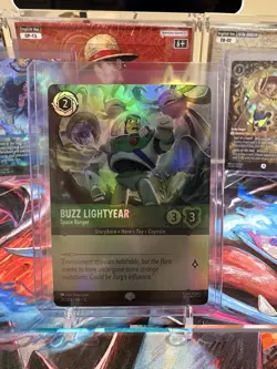 Disney Lorcana Wilds Unknown Buzz Lightyear Space Ranger Holofoil Epic 211/204 - Image 1