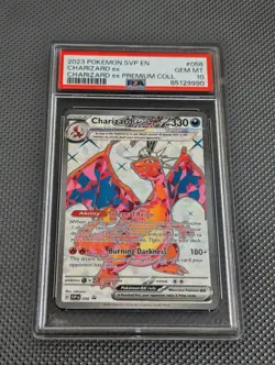 2023 Pokemon TCG PSA 10 Charizard ex SVP 056 Black Star Promo Trading Card - Image 1
