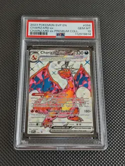 2023 Pokemon TCG PSA 10 Charizard ex SVP 056 Black Star Promo Trading Card - Image 1