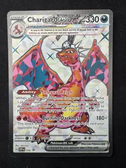Pokemon TCG Charizard EX SVP 056 Scarlet Violet Black Star Promo - Image 1