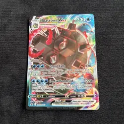 Pokemon TCG Blastoise VMAX SWSH103 Black Star Promo Card, Near Mint Condition - Image 1