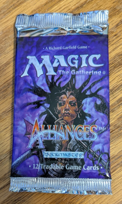 MTG - Alliances Booster Pack - Magic the Gathering Factory Sealed 1996 - Image 1