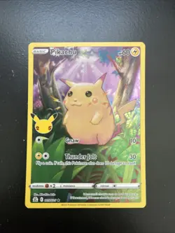 Pokemon TCG - Pikachu - 005/025 Celebrations - Holo Rare Card - Image 1