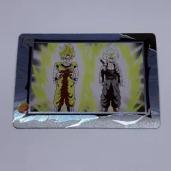 Super Saiyan Goku & Trunks - Dragon Ball Trading Card R 007 Anime Foil Art Tc5 - Image 1