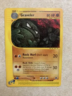 Pokemon Card - Graveler Expedition 79/165 Uncommon - Image 1