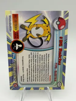 Topps Chrome 2000 Holo Pokemon Raichu #26 Pokemon Card - Image 2