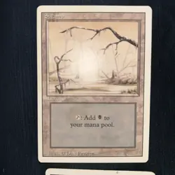 Magic The Gathering - 4x Swamp - Revised - MP/HP - Image 1