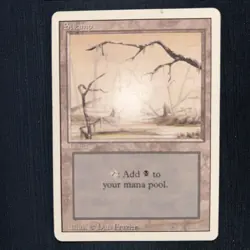 Magic The Gathering - 4x Swamp - Revised - MP/HP - Image 2