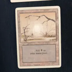 Magic The Gathering - 4x Swamp - Revised - MP/HP - Image 4