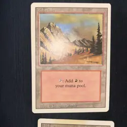 Magic The Gathering - 4x Mountain - Revised - Image 1