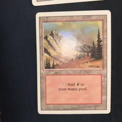 Magic The Gathering - 4x Mountain - Revised - Image 4