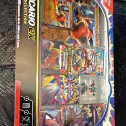 Pokemon TCG Mega Lucario EX Figure Collection Box 6 Cards English 2016 XY84 - Image 4