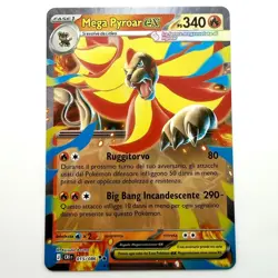 Pokemon Card Mega Pyroar ex 015/086 Double Rare Caos Nascente CRI ITA NM - Image 1