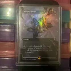 Jeweled Lotus Borderless Foil -Mythic- Commander Masters MTG Magic the Gathering - Image 1
