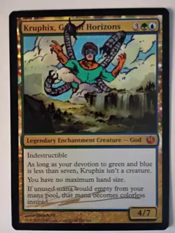 Magic The Gathering - 1x Signed Altered Foil Kruphix, God of Horizons (mtg) - Image 1